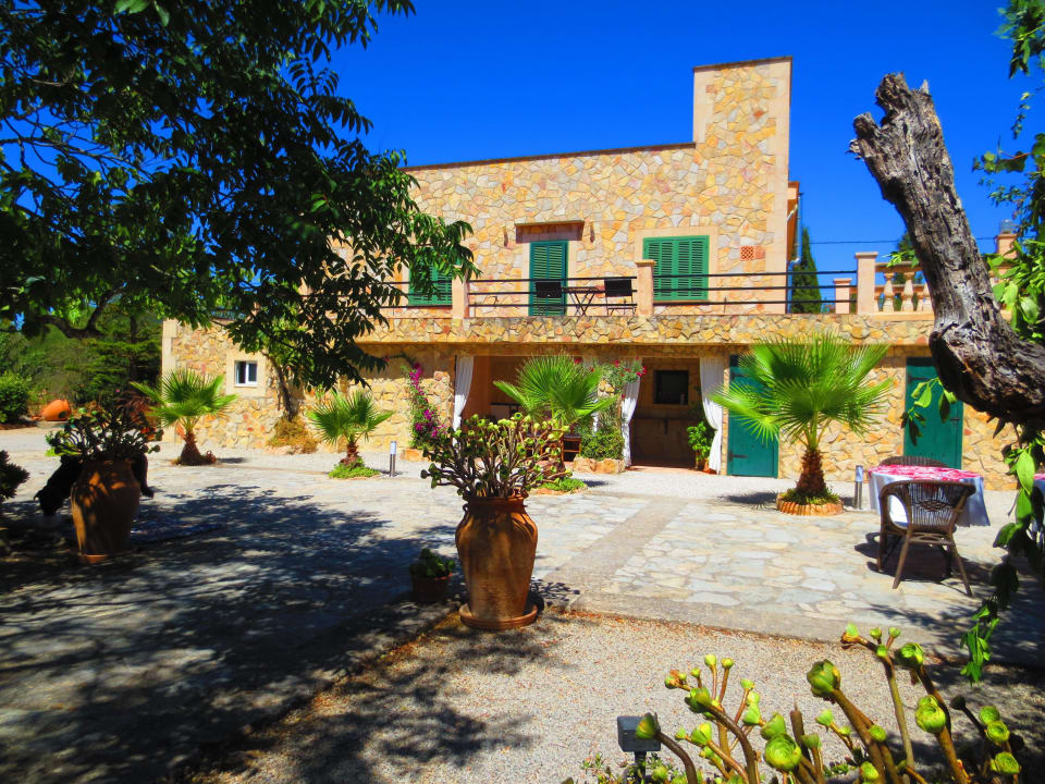 Finca von der Aussenküche aus gesehen Fincahotel Son Baro