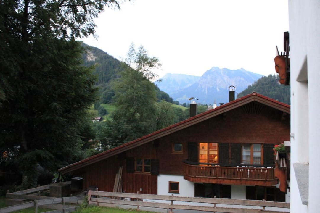 Ausblick vom Balkon Alpenhotel Oberstdorf