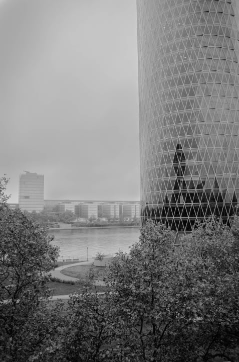 Wunderschöner Ausblick vom Zimmer Hotel Ibis Frankfurt Centrum