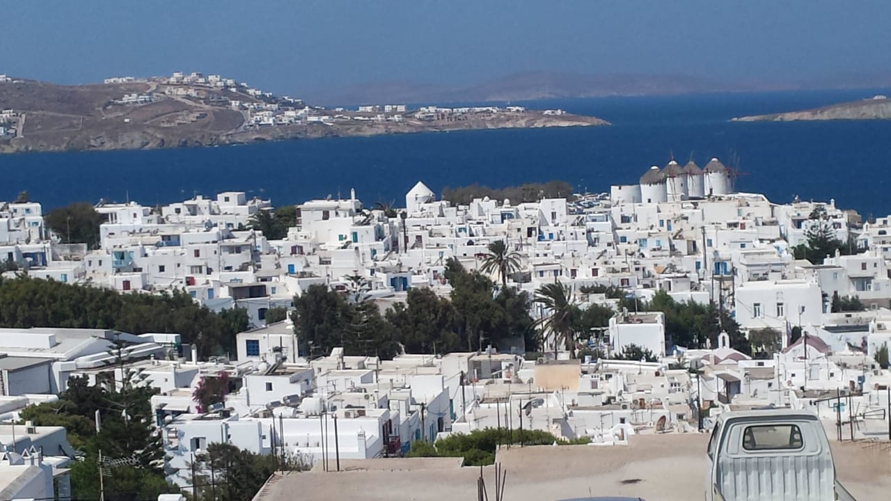 "Blick auf Mykonos Stadt" Hotel Aegean (Mykonos Stadt ...