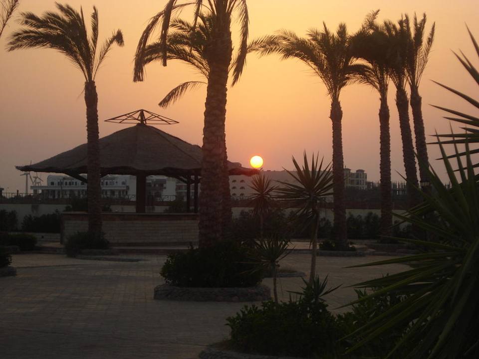 Sonnenuntergang Riviera Aqua Park Resort