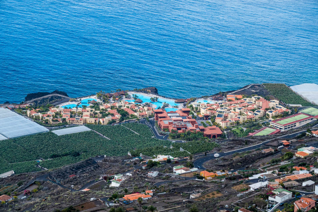Blick von Oben auf die Hotelanlage La Palma Princess
