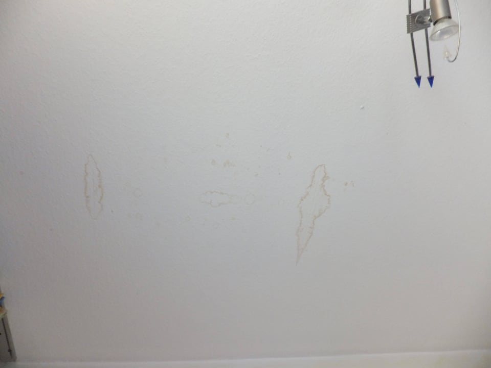 Decke mit Wasserflecken Parkhotel Kurhaus