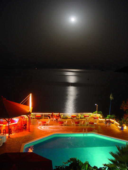 Pool view at fullmoon Hotel Mavi Deniz