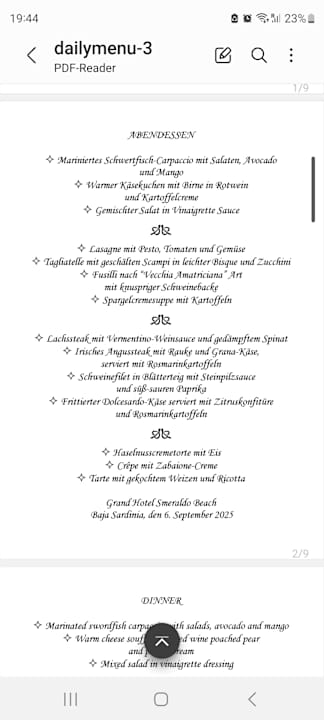 Gastro Grand Hotel Smeraldo Beach
