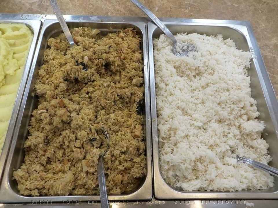 Ein Teil des Abendbüffets Nativity Hotel