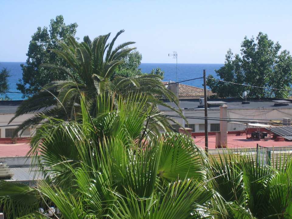 Ausblick von 2. Etage des Haupthauses Zimmer 213 HSM Linda Playa