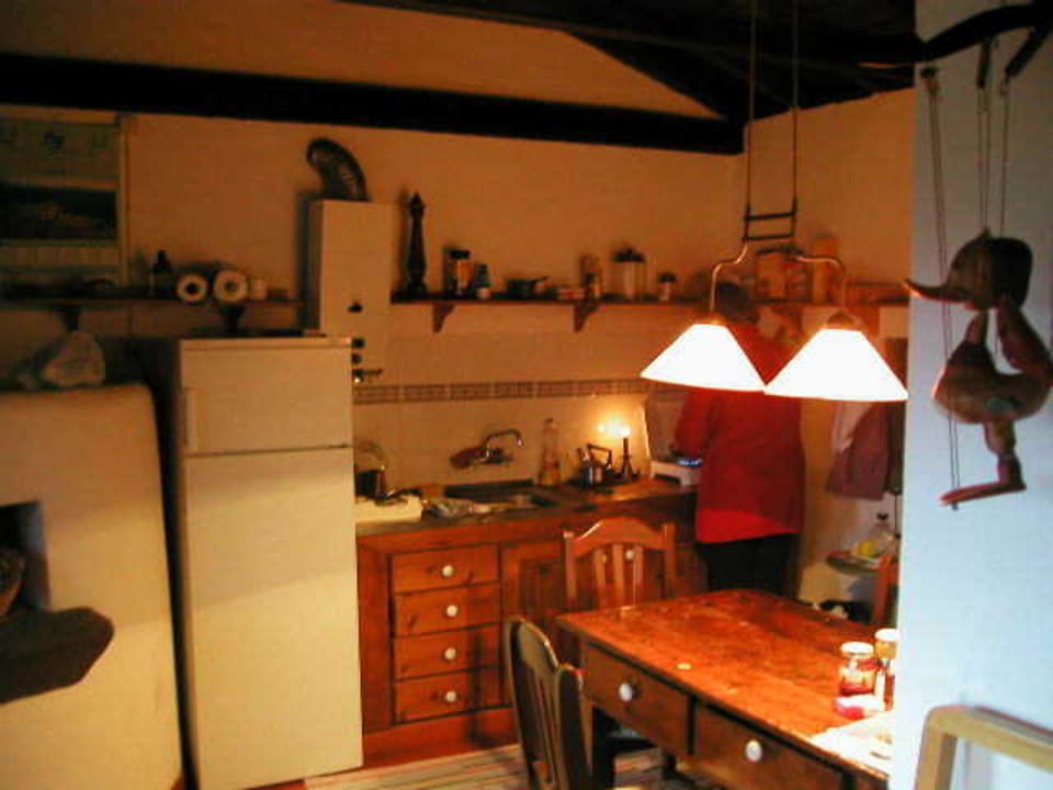 Küche/Essecke abends Hotel Aldeia da Cuada