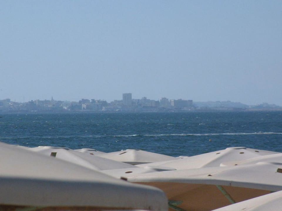 Sousse vom Hotelstrand Hotel El Mouradi Skanes Beach