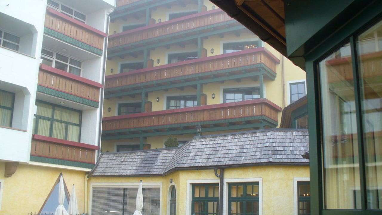 Innenhof Wellnesshotel Eggerwirt