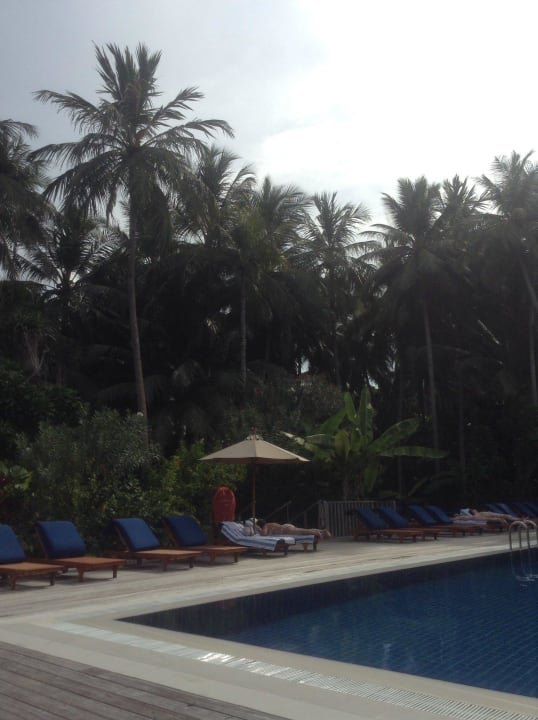 Pool in der Mitte des Ressorts  Vilamendhoo Island Resort & Spa