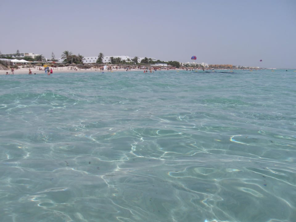 Strand vom Meer aus Hotel El Mouradi Cap Mahdia