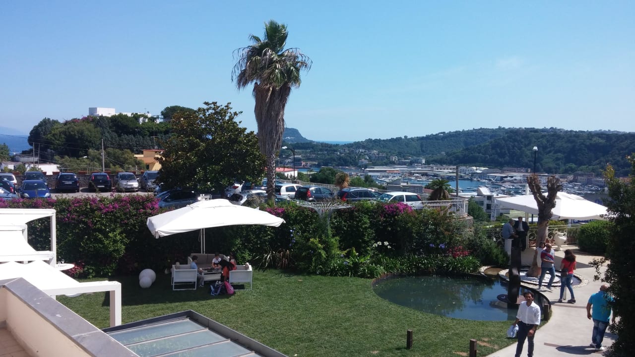 Blick vom Zimmer Hotel Il Gabbiano