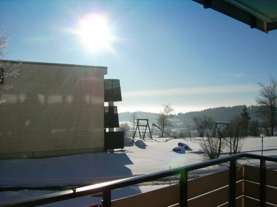 Blick vom Balkon Predigtstuhl Resort