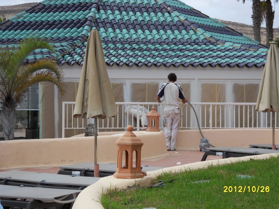 Hallenbad Neuanstrich, Aussicht vom Pool H10 Playa Esmeralda - Adults only