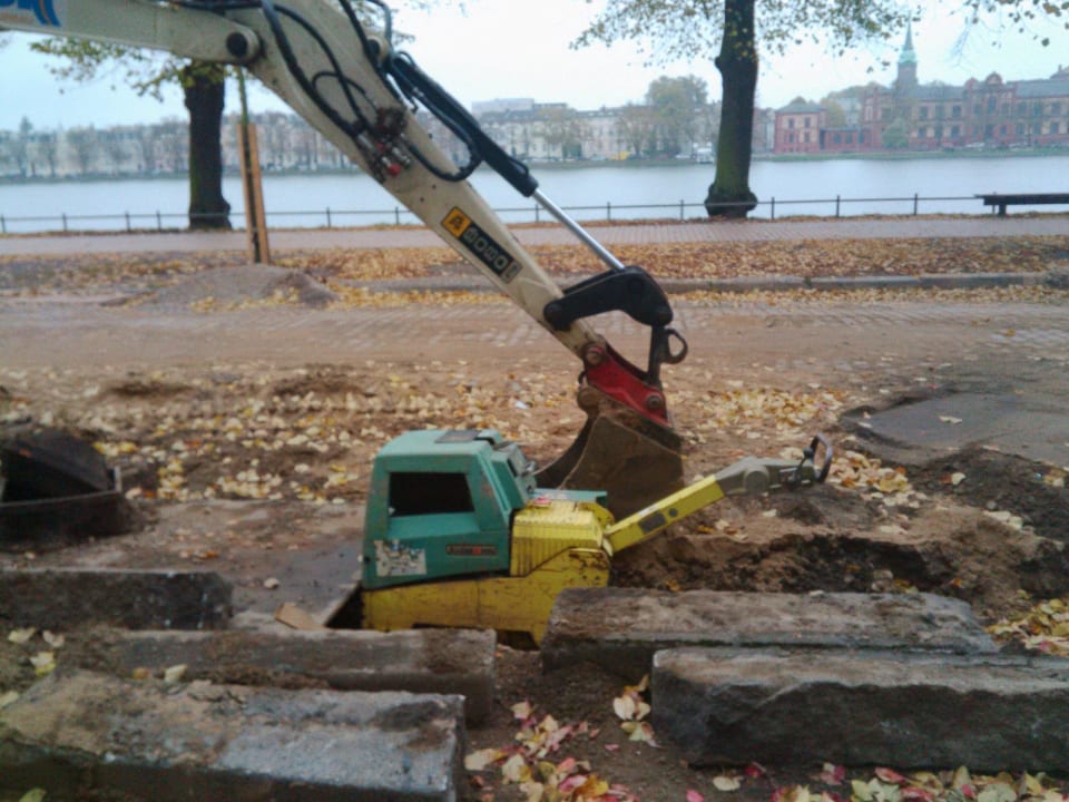 Ausblick vom Frühstückszimmer  Hotel Niederländischer Hof