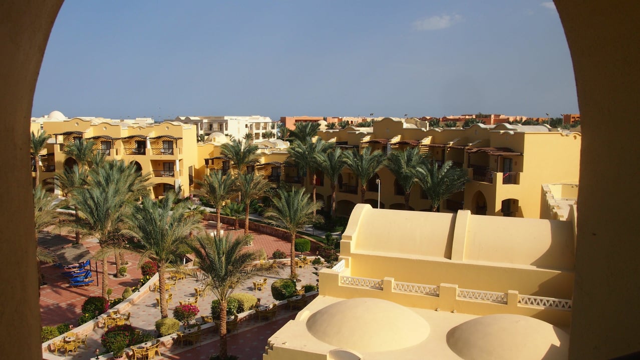 Blick vom Turm auf das Hotel Jaz Solaya