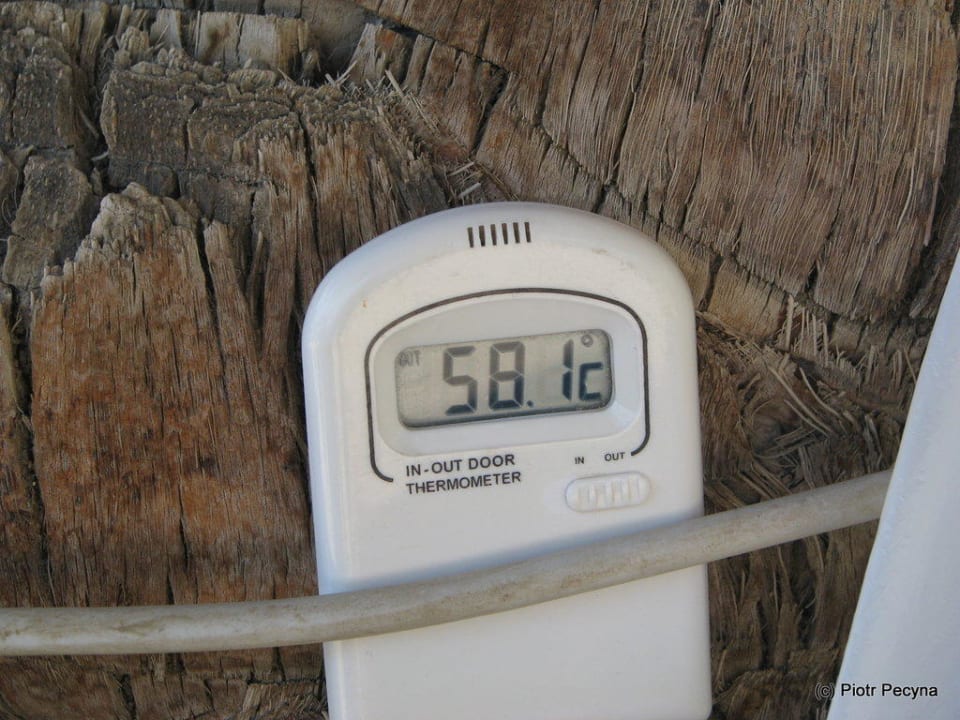 Temperatura piasku na plaży Grand Oasis Resort