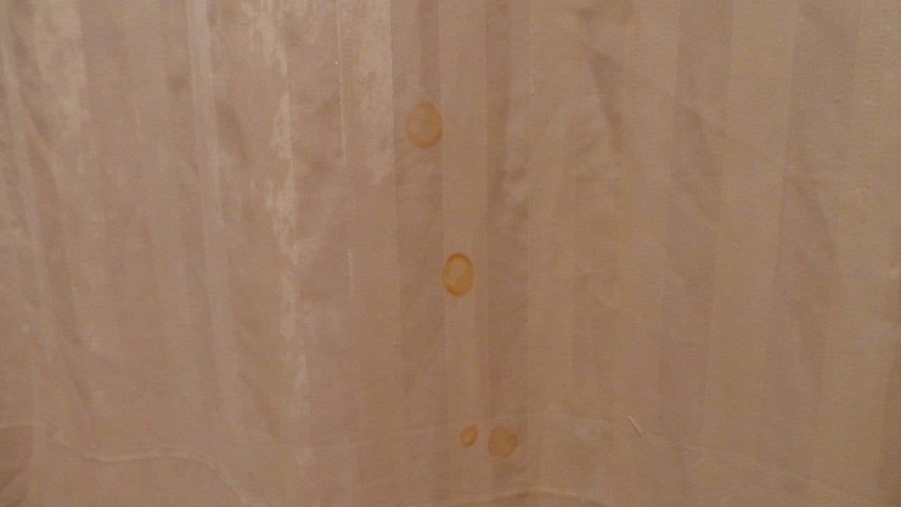 Das ist der Duschvorhang voll der Eckel Grand Makadi