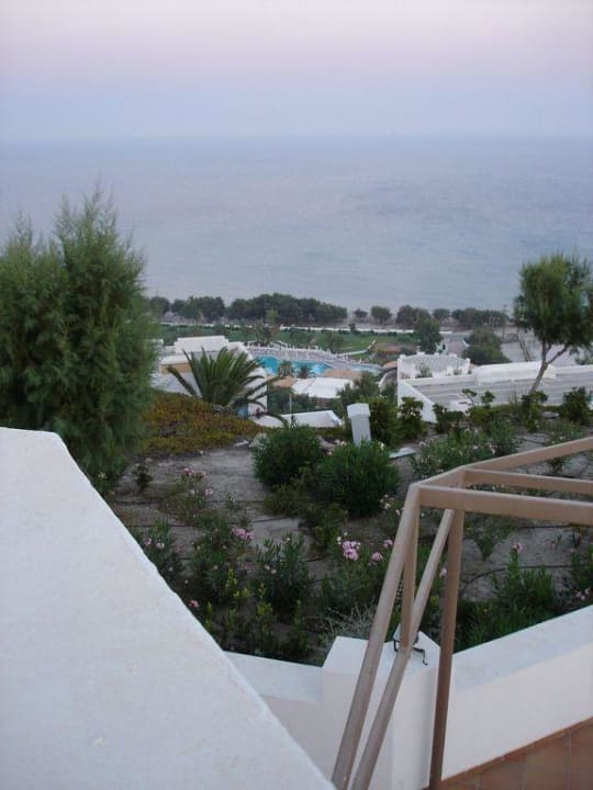 Poolblick von der Aussichtsplatform  Lagas Aegean Village