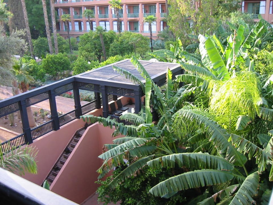 Blick in den Garten Hotel La Mamounia