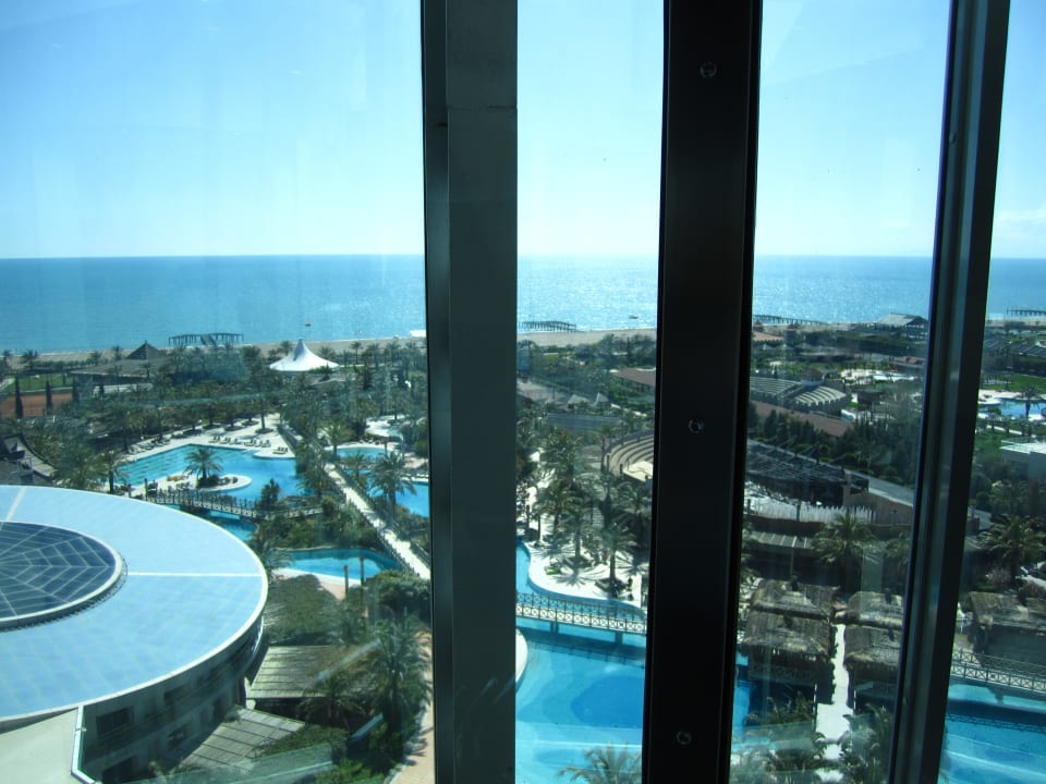 Ausblick aus dem Fahrstuhl Royal Wings Hotel