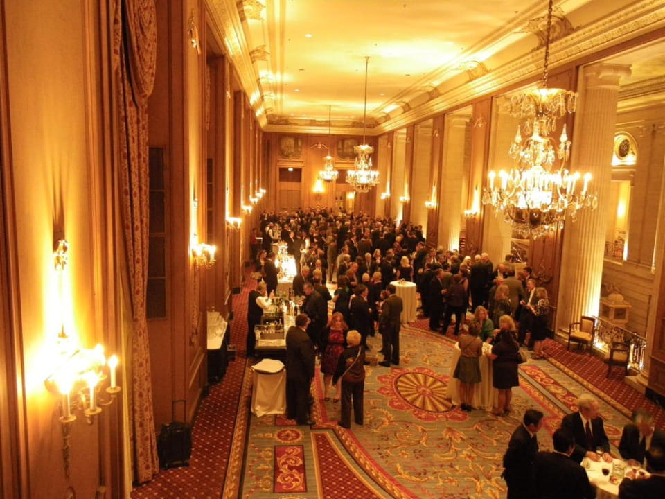 Galaempfang mit tollen Kronleuchtern Hotel Hilton Chicago