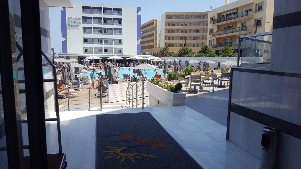 Ausblick von der Lobby Rhodos Horizon Resort