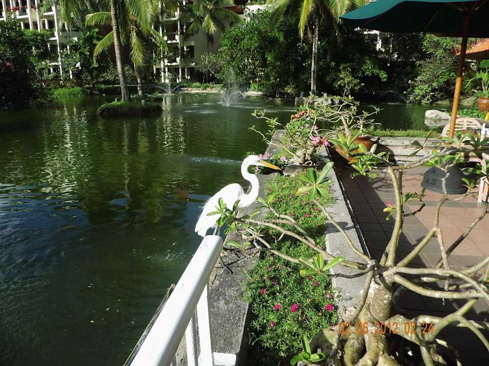Tägliche Aussicht beim Frühstück Ayodya Resort Bali