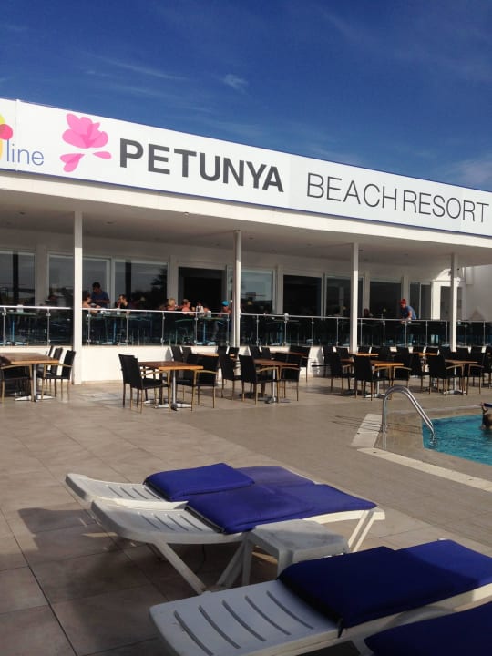 Restaurant and pool view Petunya Beach Resort