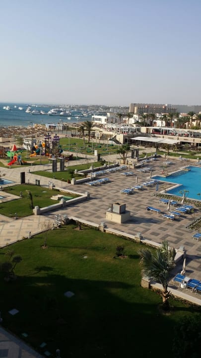 Ausblick vom Balkon Pickalbatros White Beach Resort - Hurghada