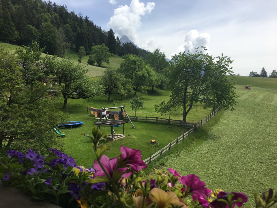 Ausblick Pension-Biobauernhof Hagenhof