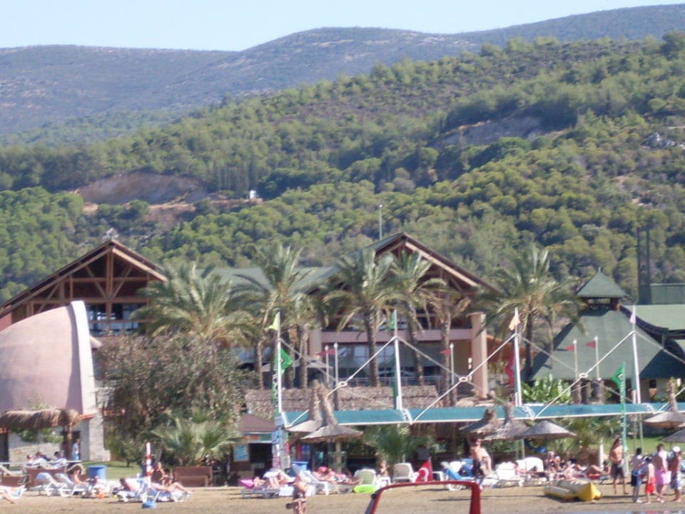 Ausblick vom Steg auf die Anlage Aqua Fantasy Aquapark Hotel & Spa