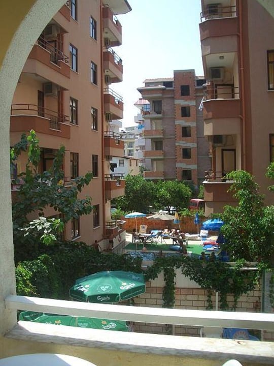 Ausblick vom Zimmer Hotel Aslan City Kleopatra