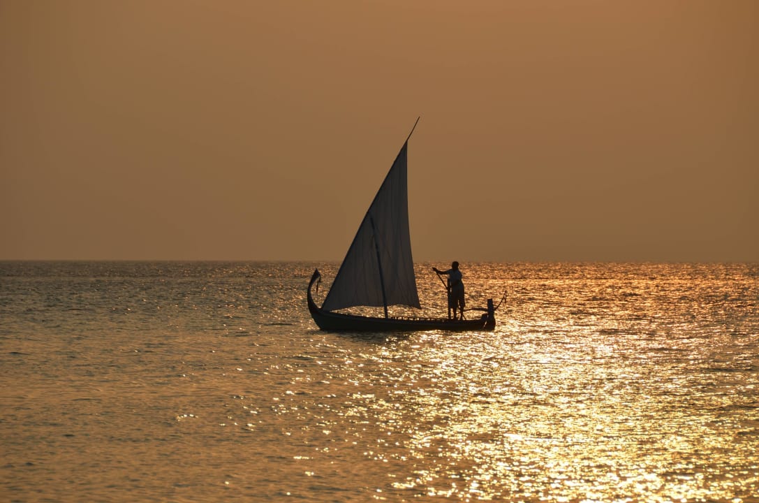 Westseite Sonnenuntergang Bar Summer Island Maldives