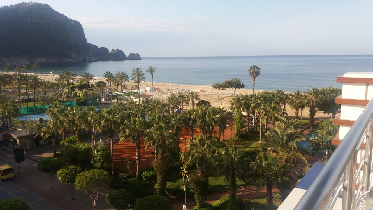 Blick vom Hotelrestaurant Gardenia Hotel