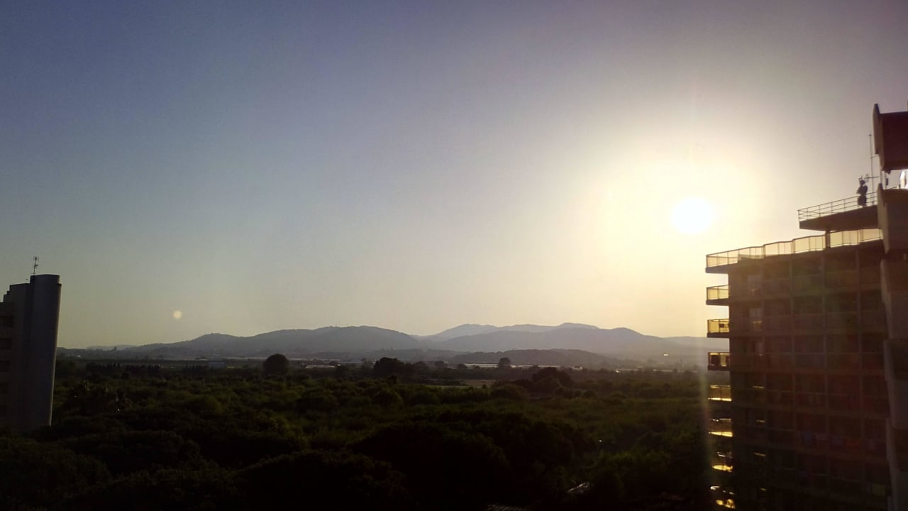 Sonnenuntergang Hotel Blaumar