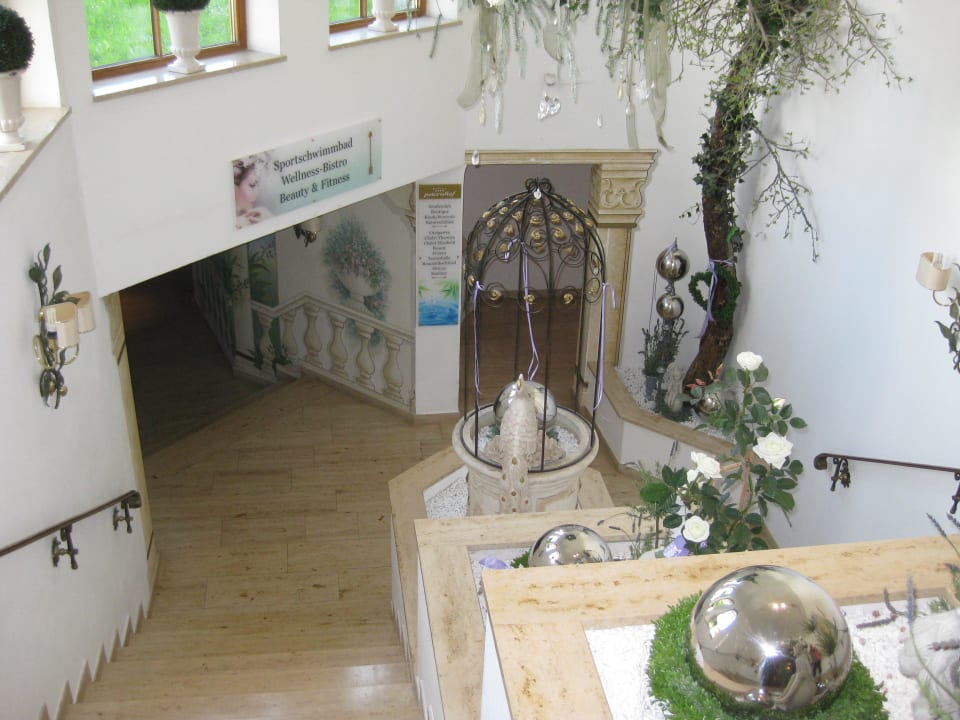 Hier geht man zum Wellness/Saunabereich Wohlfühlresort Peternhof