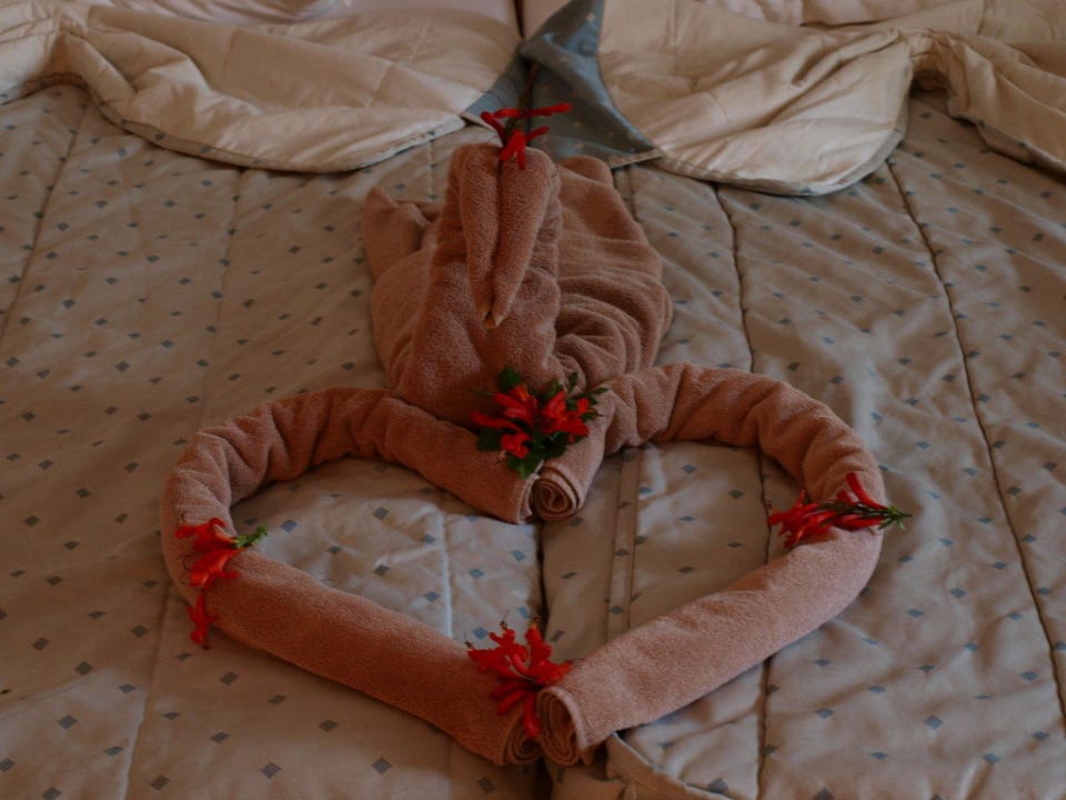 Dekoration vom Zimmermädchen Hotel El Mouradi Djerba Menzel