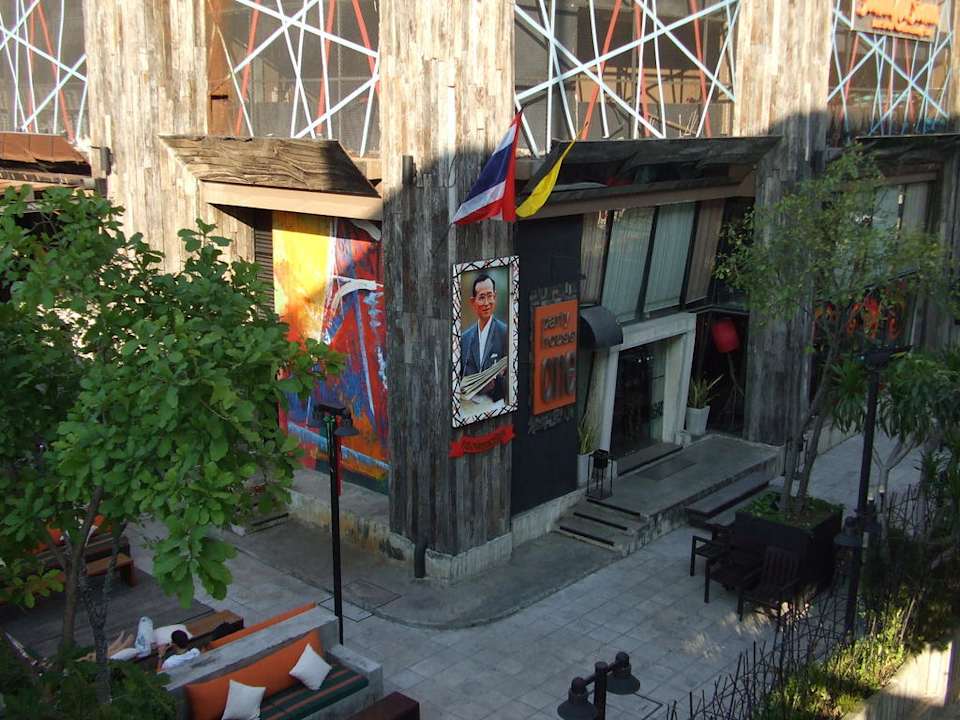 Blick vom Strassenübergang Siam@Siam Design Hotel Bangkok