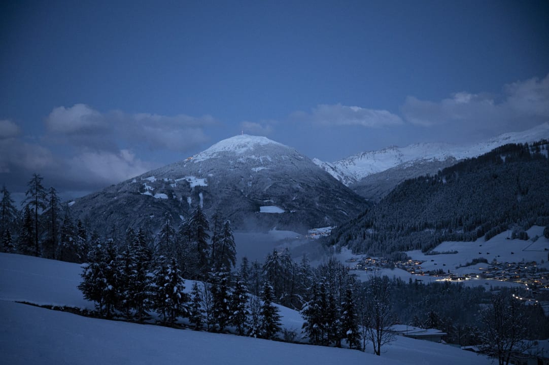 Ausblick Ferienhaus zum Stubaier Gletscher - Wiesen