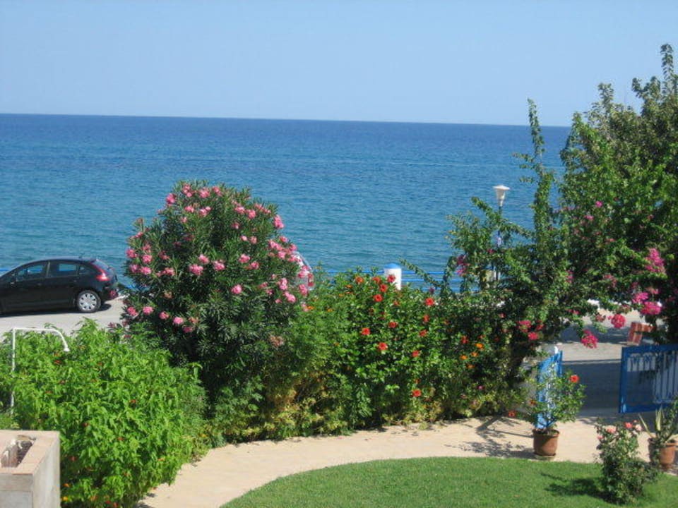 Meerblick vom Balkon Antonios Apartments Stegna