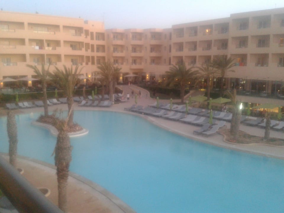 Blick vom Balkon Hotel Rosa Beach