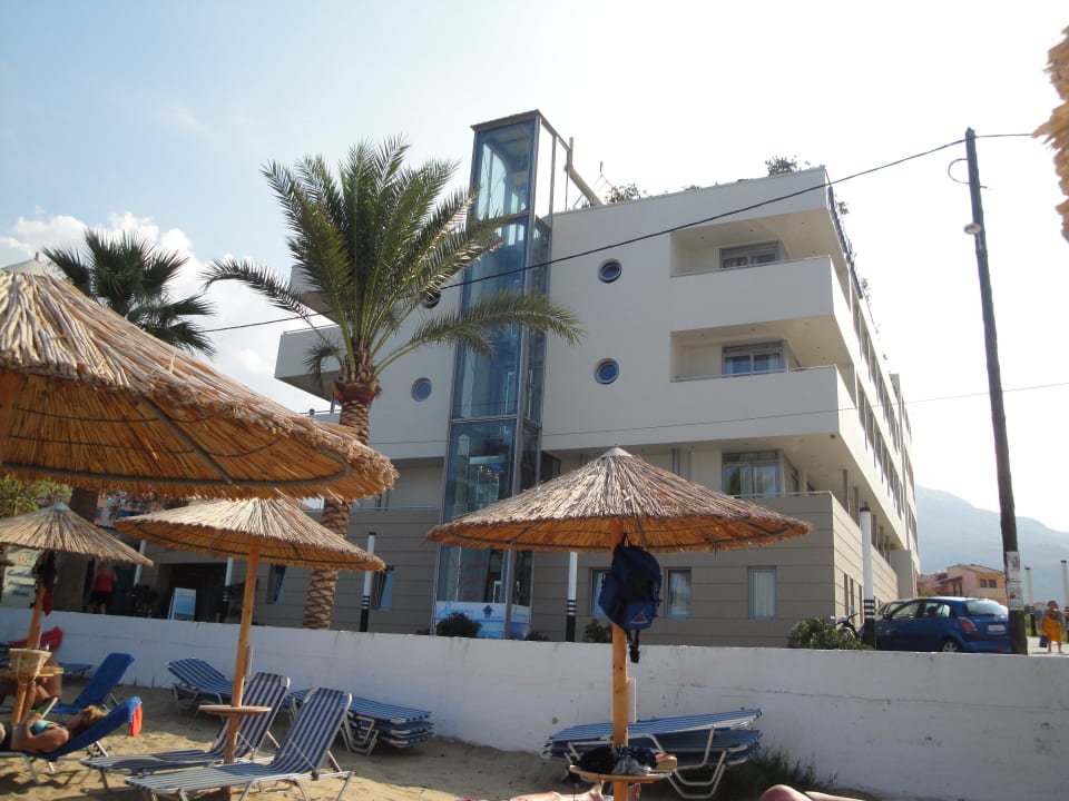 Panoramalift zur Panoramabar 4. Etage Hotel Corissia Princess