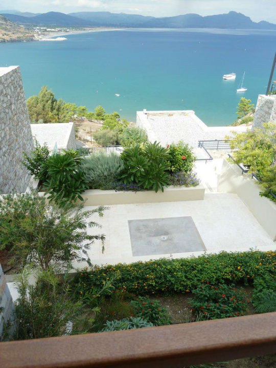 Vom Zimmer Richtung Meer und Norden Lindos Blu, Luxury Hotel & Suites - Adults only