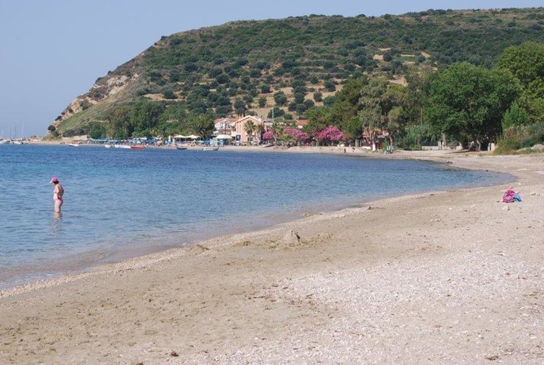 Widok na Katelios z plaży Hotel Utopia Resort & Spa