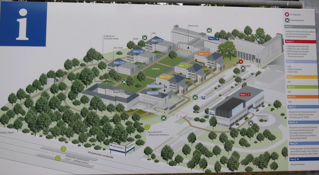 Übersichtstafel Akademiehotel Dresden