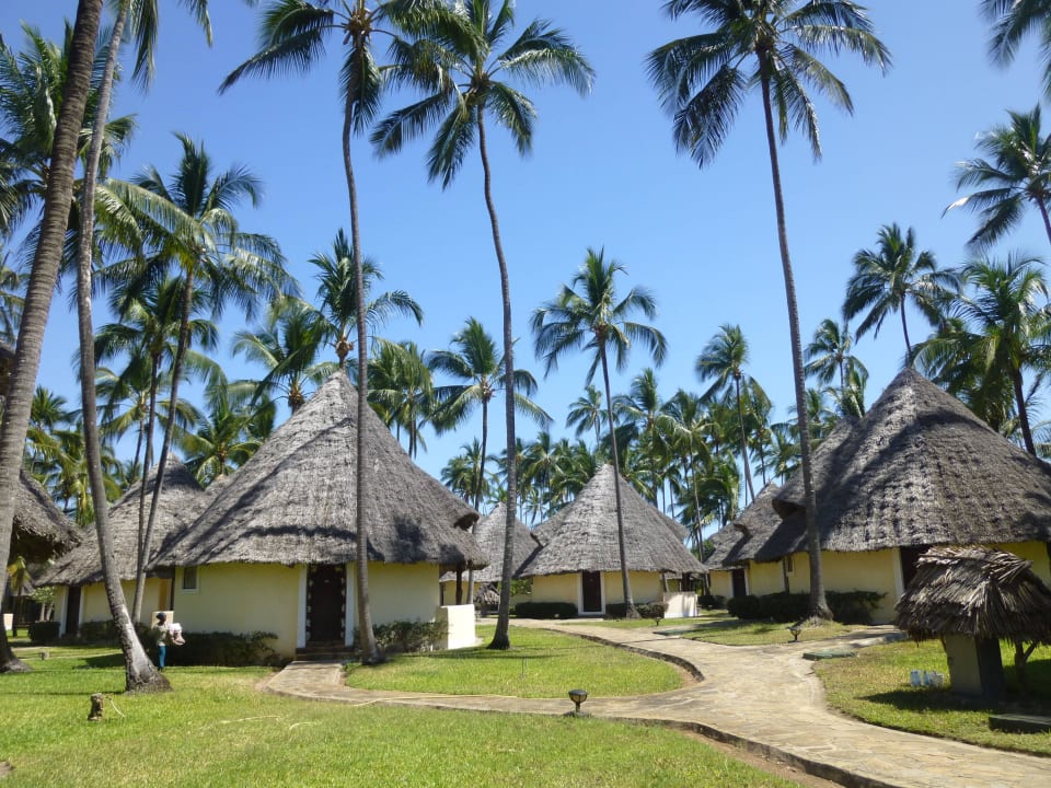 Viele Palmen und nette Hütten Ocean Paradise Resort & Spa