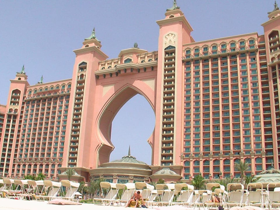 vom Strand aus gesehen Atlantis, The Palm