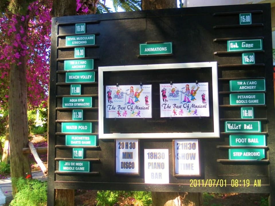Animationinfotafel The Orangers Beach Resort and Bungalows